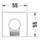 Duravit Coude mural DN 15, sans douchette, rosace carrée, noir mat-2