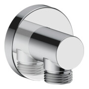 Duravit Coude mural DN 15, sans pomme de douche, rosace ronde, chrome