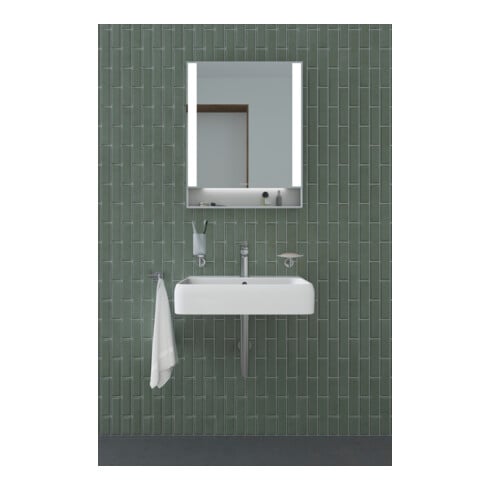 Duravit Crochet à serviette Starck T 6x7,6 cm, double, acier inoxydable brossé