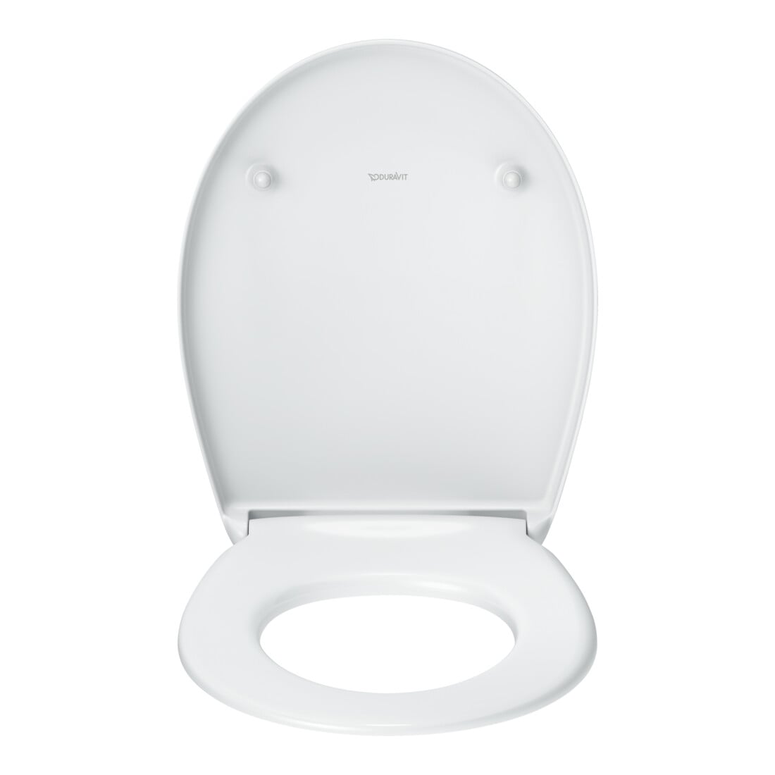 Duravit Cuvette WC ovale avec abattant, 45,2 cm, Uni, blanc, Scha. ES