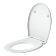 Duravit Cuvette WC ovale avec abattant, 45,2 cm, Uni, blanc, Scha. ES-4