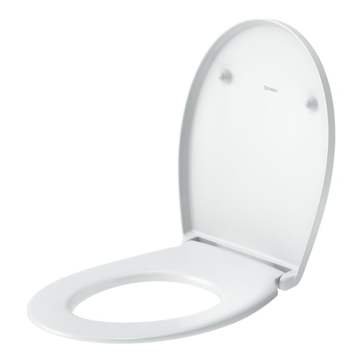 Duravit Cuvette WC ovale avec abattant, 45,2 cm, Uni, blanc, Scha. ES