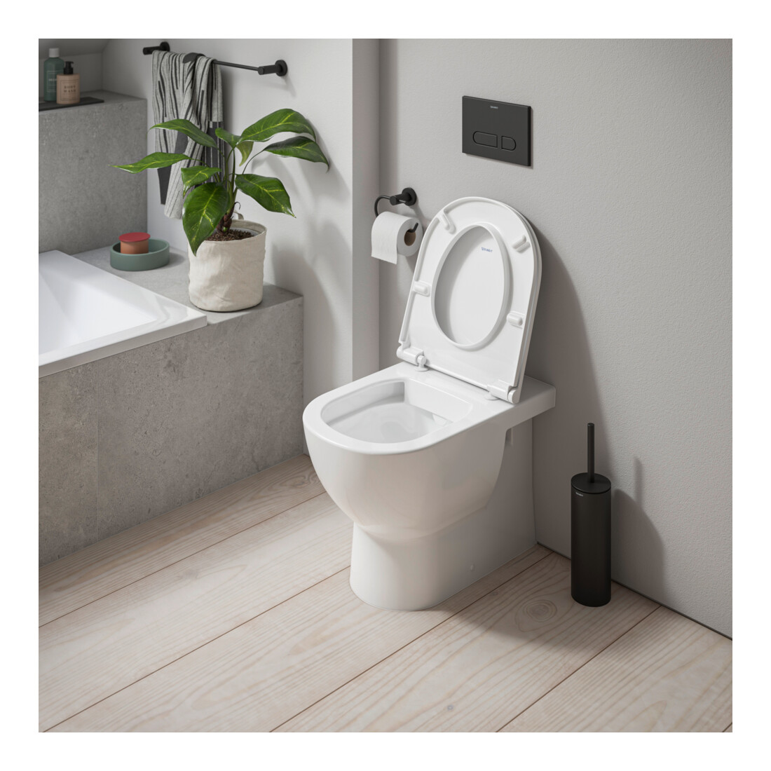 Duravit D-Code Abattant WC avec frein de chute, non amovible, blanc