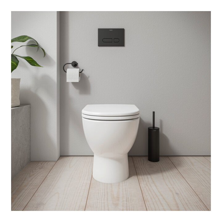 Duravit D-Code Abattant WC avec frein de chute, non amovible, blanc