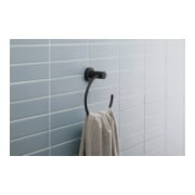 Duravit D-Code Anneau à Serviette 16,9x18,2x6,7 cm, noir mat-5