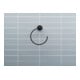 Duravit D-Code Anneau à Serviette 16,9x18,2x6,7 cm, noir mat