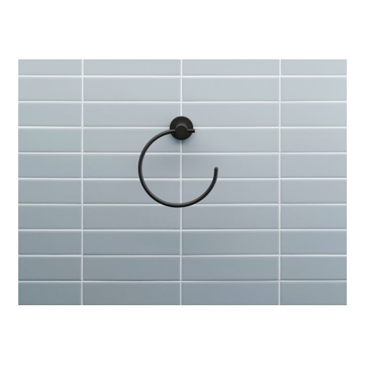 Duravit D-Code Anneau à Serviette 16,9x18,2x6,7 cm, noir mat