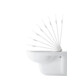 Duravit D-Code Compact Abattant WC sans frein de chute, charnières inox, blanc