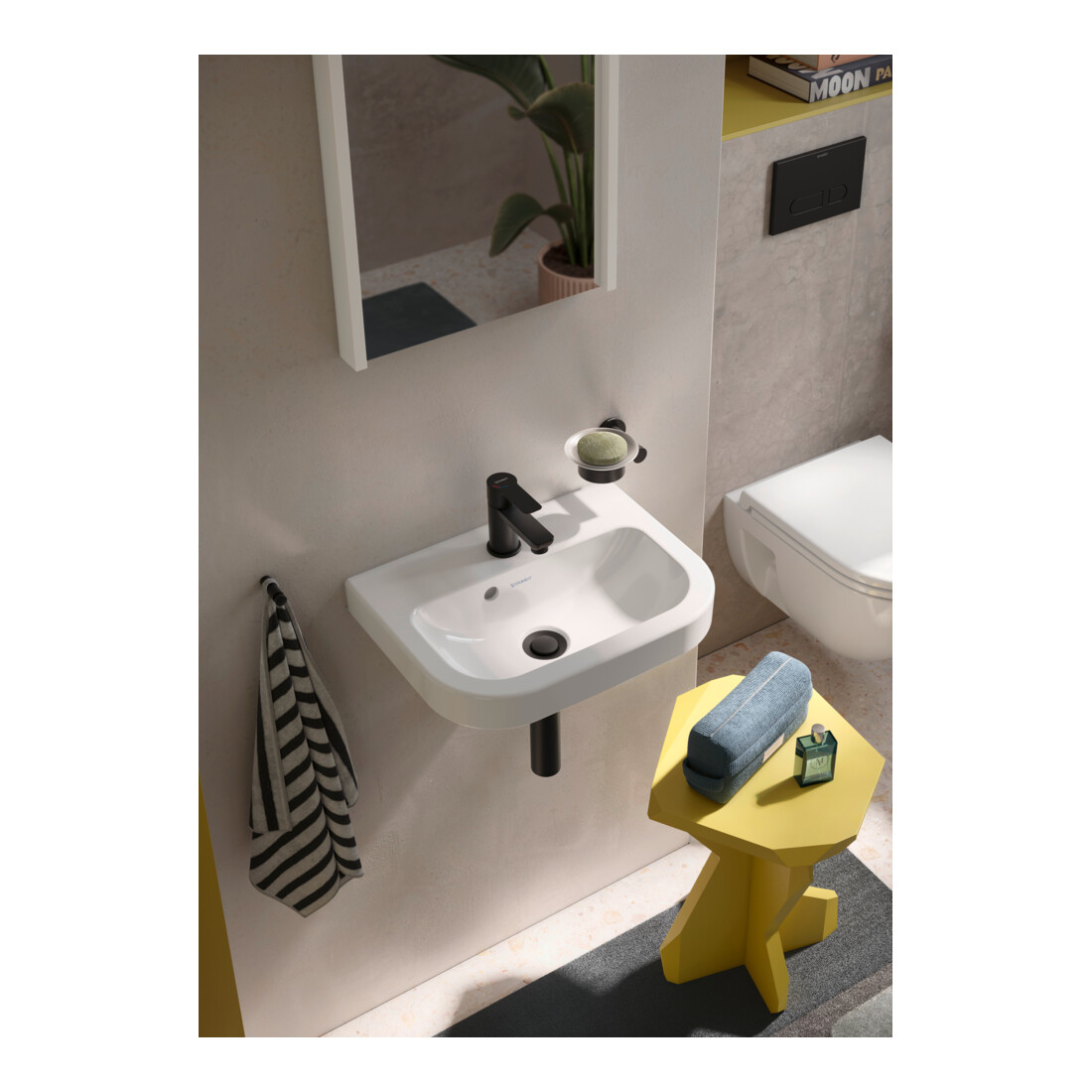 Duravit D-Code Crochet à serviette 1,6x5,5 cm, noir mat