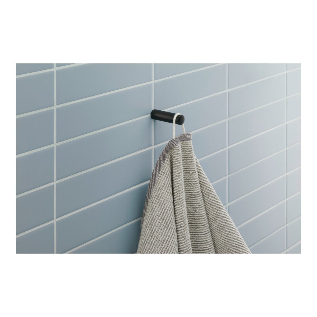 Duravit D-Code Crochet à serviette 1,6x5,5 cm, noir mat