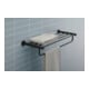 Duravit D-Code Étagère à serviettes 65x11,2x22 cm, noir mat
