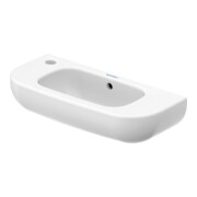 Duravit D-Code Lavabo à main 50x22 cm, avec trop-plein et trou robinet, blanc, trou robinet à gauche-2