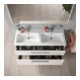 Duravit D-Code Meuble sous lavabo 118,4x55,5x46 cm, 2 tiroirs, blanc brillant, chrome