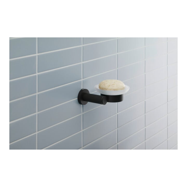 Duravit D-Code Porte-savon 13,5x12 cm, céramique blanche mate