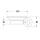 Duravit D-Code Porte-savon 13,5x12 cm, verre blanc mat, fixation gauche, chrome-2
