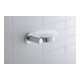 Duravit D-Code Porte-savon 13,5x12 cm, verre blanc mat, fixation gauche, chrome-4