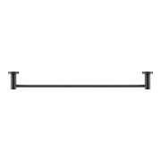 Duravit D-Code Porte-serviettes 64,8x4,8x8 cm, noir mat, mural