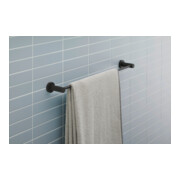Duravit D-Code Porte-serviettes 64,8x4,8x8 cm, noir mat, mural-2