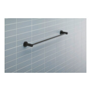 Duravit D-Code Porte-serviettes 64,8x4,8x8 cm, noir mat, mural-4