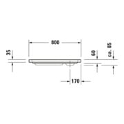 Duravit D-Code Receveur de douche Quadrat 80x80x8,5 cm, blanc-2