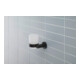 Duravit D-Code Support en verre 11,5x10,2 cm, verre dépoli, gauche, noir mat-4