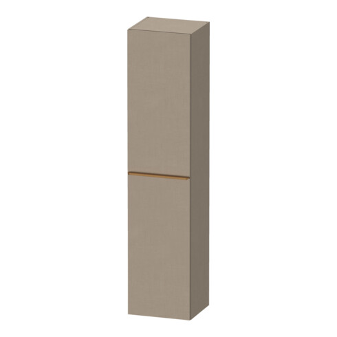 Duravit D-Neo Armoire haute 40x36 cm, 1 porte, 5 étagères, à droite, beige/lin