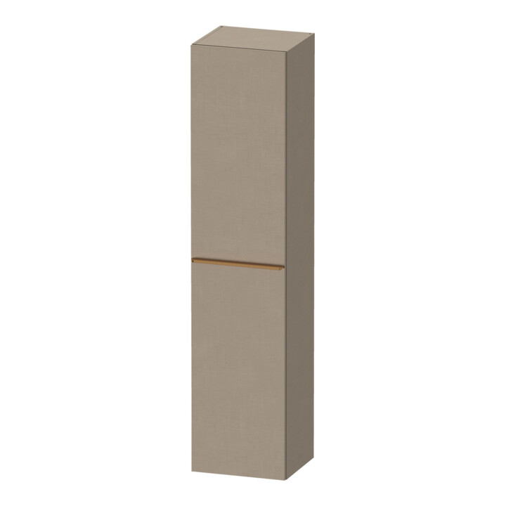 Duravit D-Neo Armoire haute 40x36 cm, 1 porte, 5 étagères, à droite, beige/lin