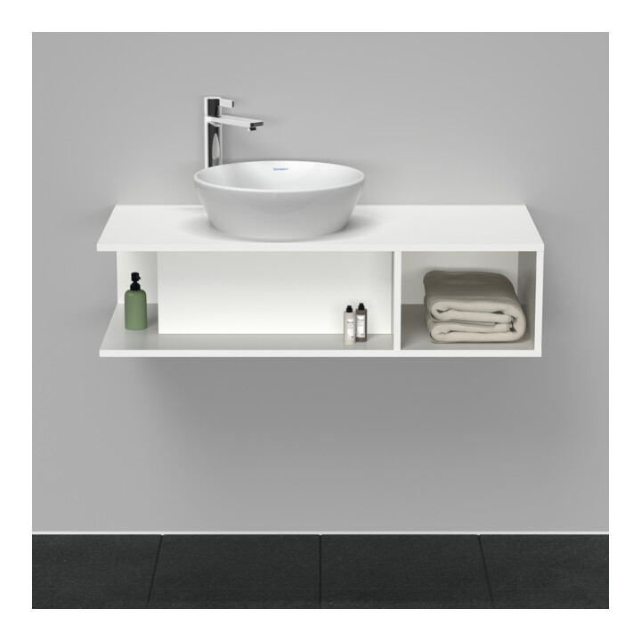 Duravit D-Neo Compact Meuble sous lavabo 100x48 cm, blanc mat, 1 tiroir, 1 tablette, suspendu