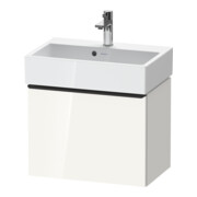 Duravit D-Neo Compact Meuble sous lavabo 58,4x37,2x44 cm, 1 tiroir, wd, noir/blanc hgl-1
