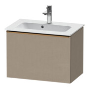 Duravit D-Neo Compact Meuble sous lavabo 61x37,2 cm, bronze brossé/lin, 1 tiroir, suspendu