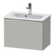 Duravit D-Neo Compact meuble sous-lavabo 61x37,2 cm, chrome/béton, 1 tiroir, suspendu-1