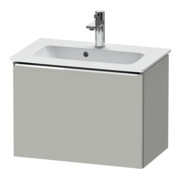 Duravit D-Neo Compact meuble sous-lavabo 61x37,2 cm, chrome/béton, 1 tiroir, suspendu-1