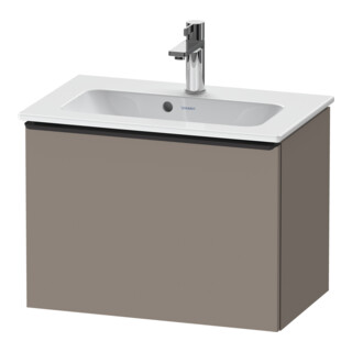 Duravit D-Neo Compact Meuble sous lavabo 61x37,2 cm, noir/Bas ma, 1 tiroir, suspendu
