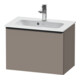 Duravit D-Neo Compact Meuble sous lavabo 61x37,2 cm, noir/Bas ma, 1 tiroir, suspendu-1