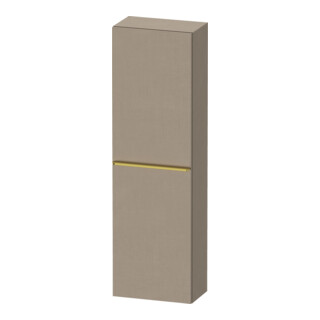 Duravit D-Neo Demi-colonne 40x24 cm, 1 porte, 4 étagères, à droite, gris pôle/lin