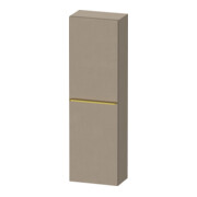 Duravit D-Neo Demi-colonne 40x24 cm, 1 porte, 4 étagères, à droite, gris pôle/lin