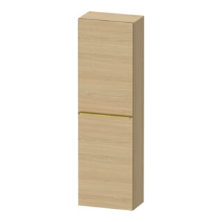 Duravit D-Neo Demi-colonne 40x24 cm, 1 porte, 4 étagères, à droite, gris poli/œuf naturel