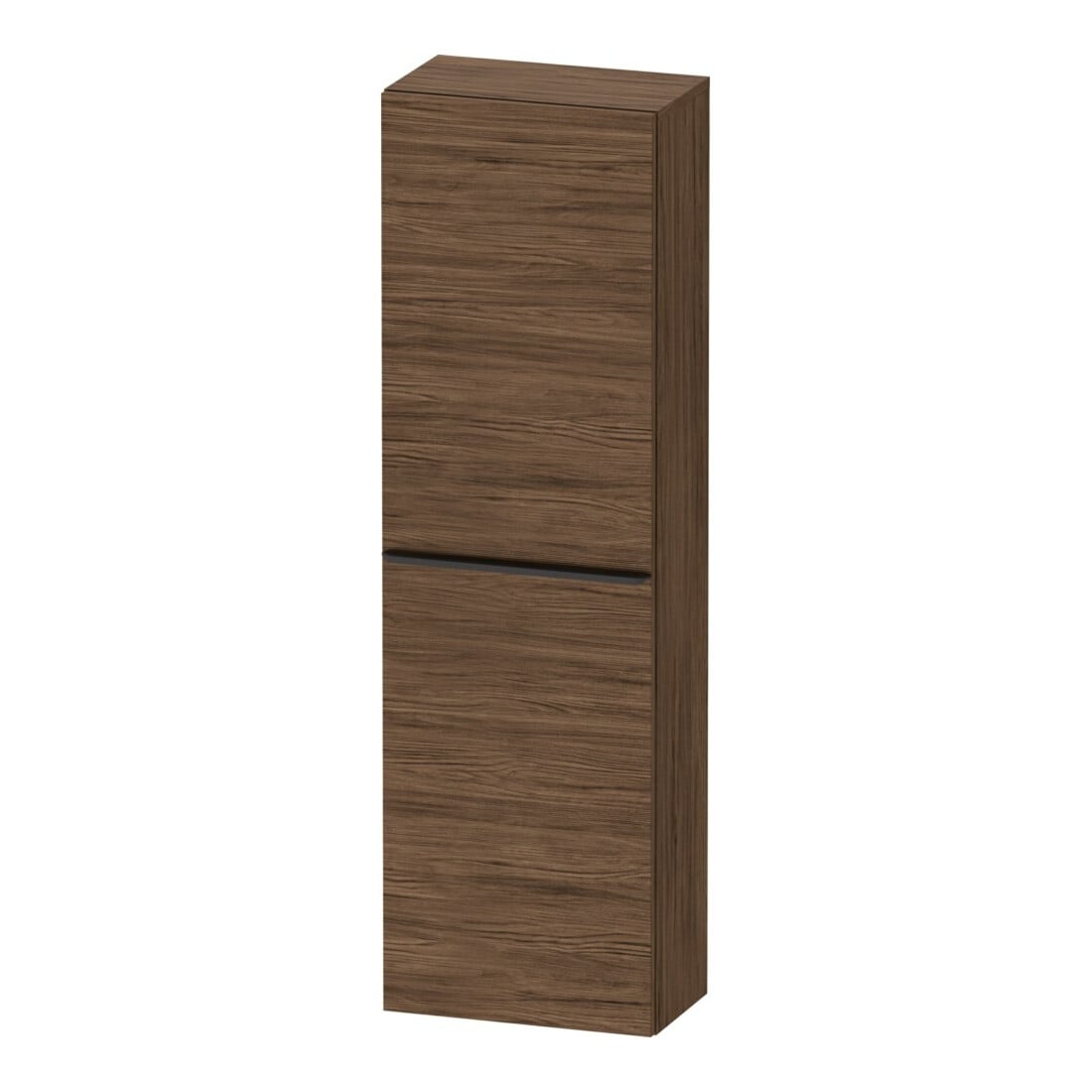 Duravit D-Neo Demi-colonne 40x24 cm, 1 porte, 4 étagères, à droite, noir/noisette foncé