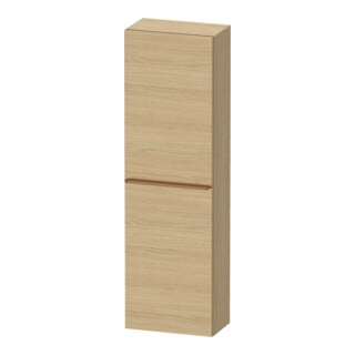 Duravit D-Neo Demi-colonne 40x24 cm, 1 porte, 4 étagères, à gauche, chêne naturel