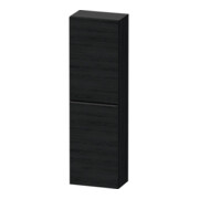 Duravit D-Neo Demi-colonne 40x24 cm, 1 porte, 4 étagères, à gauche, noir/blanc œuf