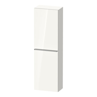 Duravit D-Neo Demi-colonne 40x24cm, 1 porte, 4 étagères, à gauche, blanc brillant