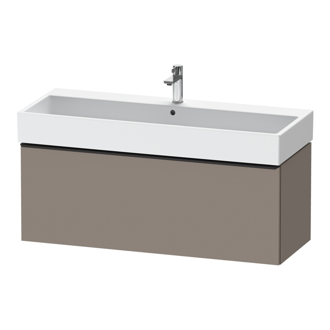 Duravit D-Neo Meuble sous lavabo 118,4x44,2 cm, noir/Bas ma, 1 tiroir, suspendu