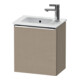 Duravit D-Neo Meuble sous lavabo 41x27,4x44 cm, 1 tiroir, raccord droite, chrome/lin-1