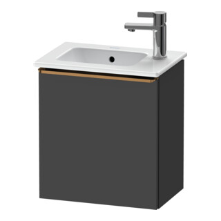 Duravit D-Neo Meuble sous lavabo 41x27,4x44cm, 1 tiroir, An R, b geb/Gra ma