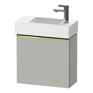 Duravit D-Neo Meuble sous lavabo 48,4x22,2x44 cm, 1 porte, à droite, gris poli/mat