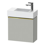 Duravit D-Neo Meuble sous lavabo 48,4x22,2x44 cm, 1 porte, à droite, gris poli/mat-1