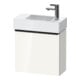 Duravit D-Neo Meuble sous lavabo 48,4x22,2x44 cm, 1 porte, à droite, noir/blanc brillant-1