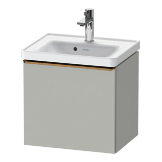 Duravit D-Neo Meuble sous lavabo 48,4x37,2x44 cm, 1 tiroir, bois, gris mat