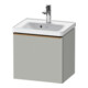 Duravit D-Neo Meuble sous lavabo 48,4x37,2x44 cm, 1 tiroir, bois, gris mat-1