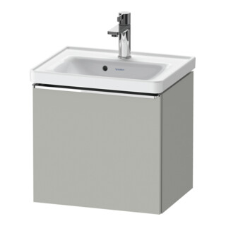 Duravit D-Neo meuble sous-lavabo 48,4x37,2x44 cm, 1 tiroir, suspendu, chrome/béton mat